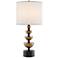 Currey & Company Chastain 28 3/4" Brass and Black Modern Lamp
