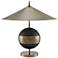 Currey and Company Chatta Antique Brass and Black Table Lamp
