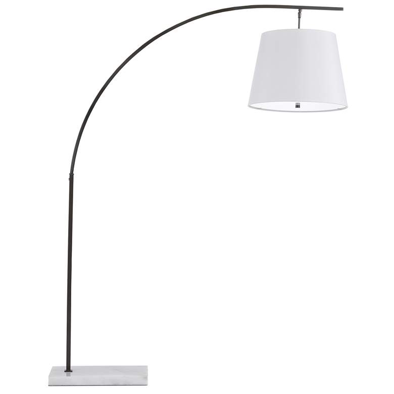 Image 1 Currey & Company Cloister 70" Bronze Metal Arc Floor Lamp