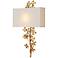 Currey & Company Cloverfield 1-Light Gold Wall Sconce