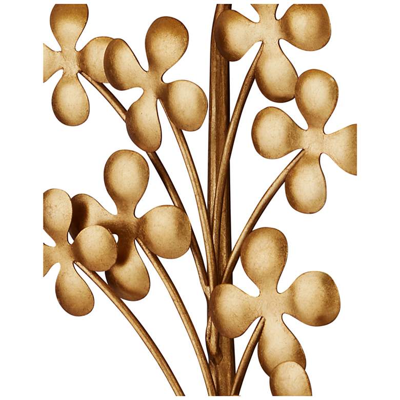 Image 2 Currey & Company Cloverfield 1-Light Gold Wall Sconce more views
