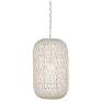 1_Currey & Company Cocoon 15.5" Cream 1-Light Pendant