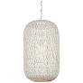 4_Currey & Company Cocoon 15.5" Cream 1-Light Pendant more views