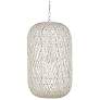 6_Currey & Company Cocoon 15.5" Cream 1-Light Pendant more views