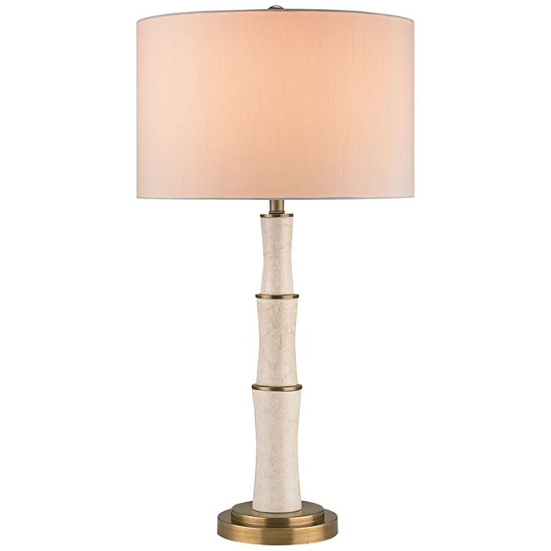 Image 1 Currey and Company Colette Ivory Marble Table Lamp