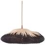 1_Currey and Company Comme Des Paniers 23" Wide Wicker Pendant