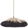 2_Currey and Company Comme Des Paniers 23" Wide Wicker Pendant more views