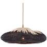 3_Currey and Company Comme Des Paniers 23" Wide Wicker Pendant more views