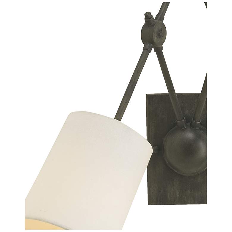 Image 3 Currey & Company Compass Black 2-Light Wall Sconce more views