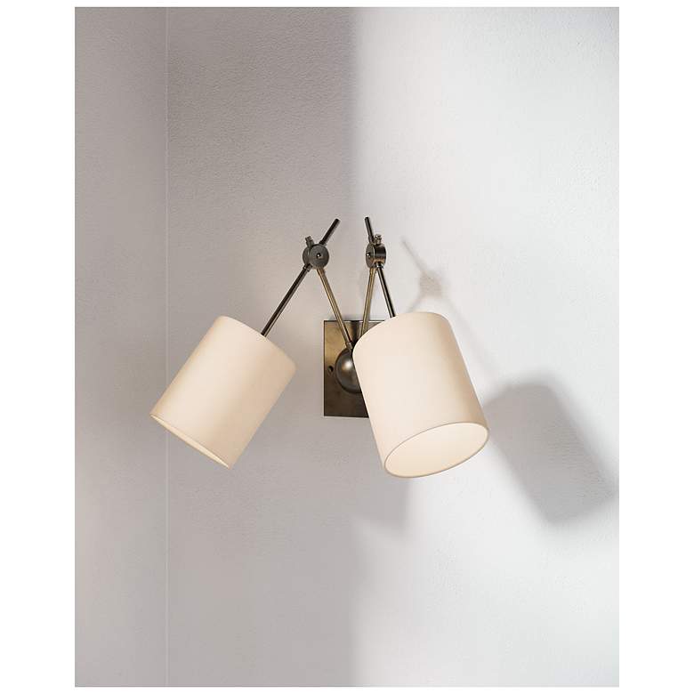 Image 5 Currey & Company Compass Black 2-Light Wall Sconce more views