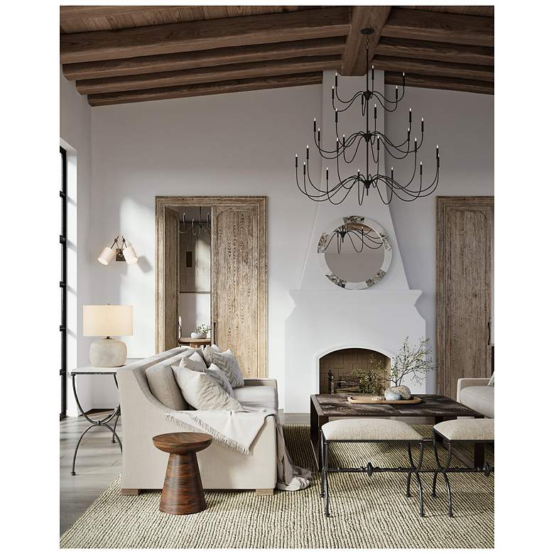 Image 6 Currey & Company Compass Black 2-Light Wall Sconce more views
