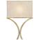 Currey & Company Cornwall Silver 1-Light Wall Sconce
