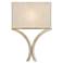 Currey & Company Cornwall Silver 1-Light Wall Sconce