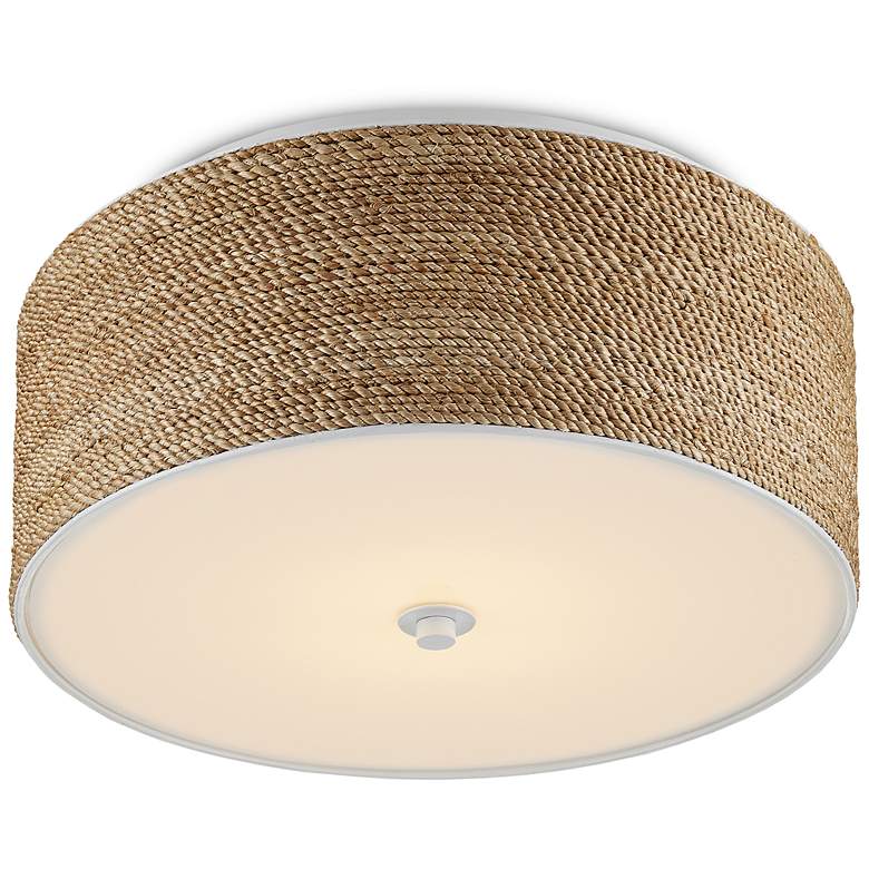 Image 3 Currey & Company Coulton 16" Wide Rope LED Ceiling Light more views