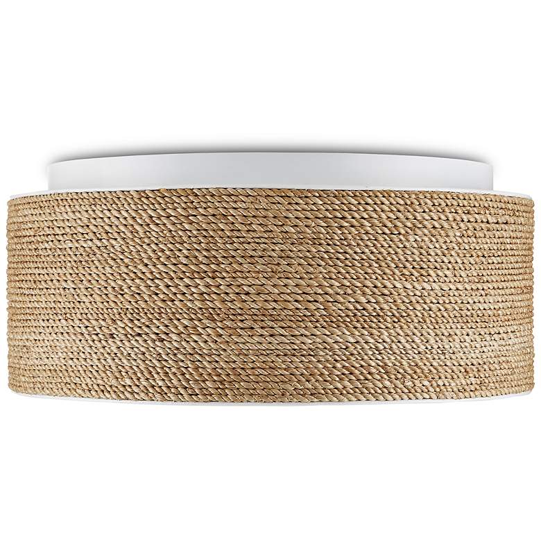 Image 4 Currey & Company Coulton 16" Wide Rope LED Ceiling Light more views