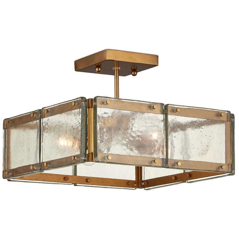 Image 1 Currey & Company Countervail 17.75" 4-Light Square Chandelier