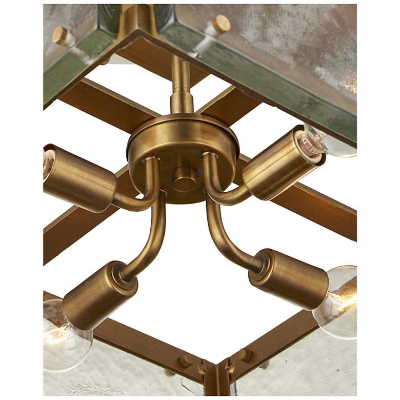 Image 3 Currey & Company Countervail 17.75" 4-Light Square Chandelier more views