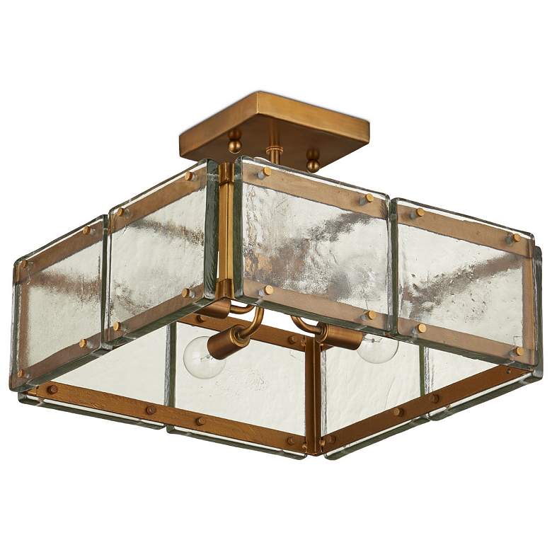 Image 5 Currey & Company Countervail 17.75" 4-Light Square Chandelier more views