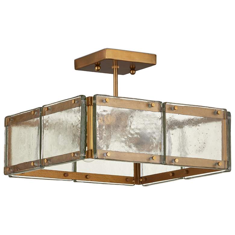 Image 6 Currey & Company Countervail 17.75" 4-Light Square Chandelier more views