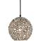 Currey and Company Cozumel 9" Wide Nickel Mini Pendant