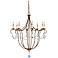 Currey and Company Crystal 8-Light 31" Wide Chandelier