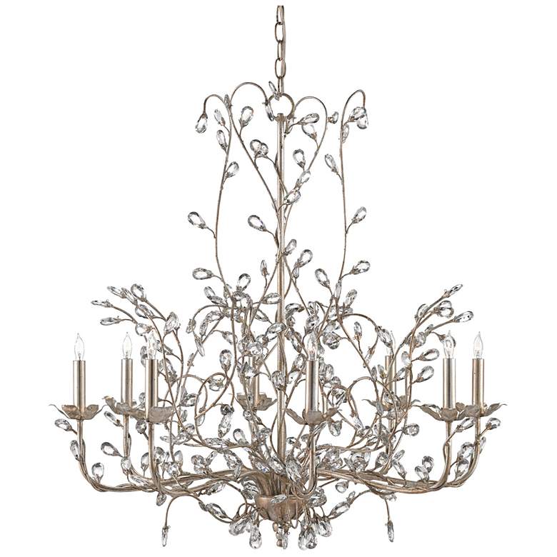 Image 1 Currey & Company Crystal Bud 33" Large 8-Light Chandelier