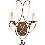 Currey &amp; Company Crystal Lights 22" High Wall Sconce