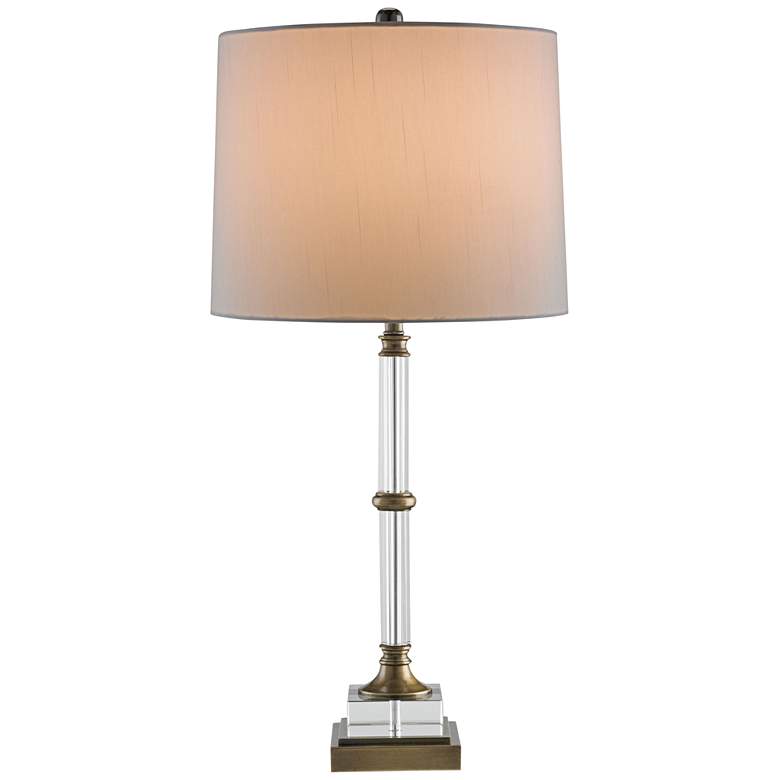 Image 1 Currey and Company Curio Brass and Clear Glass Table Lamp