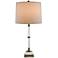 Currey and Company Curio Brass and Clear Glass Table Lamp