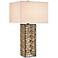 Currey and Company Cusco Rectangular Gold Leaf Table Lamp
