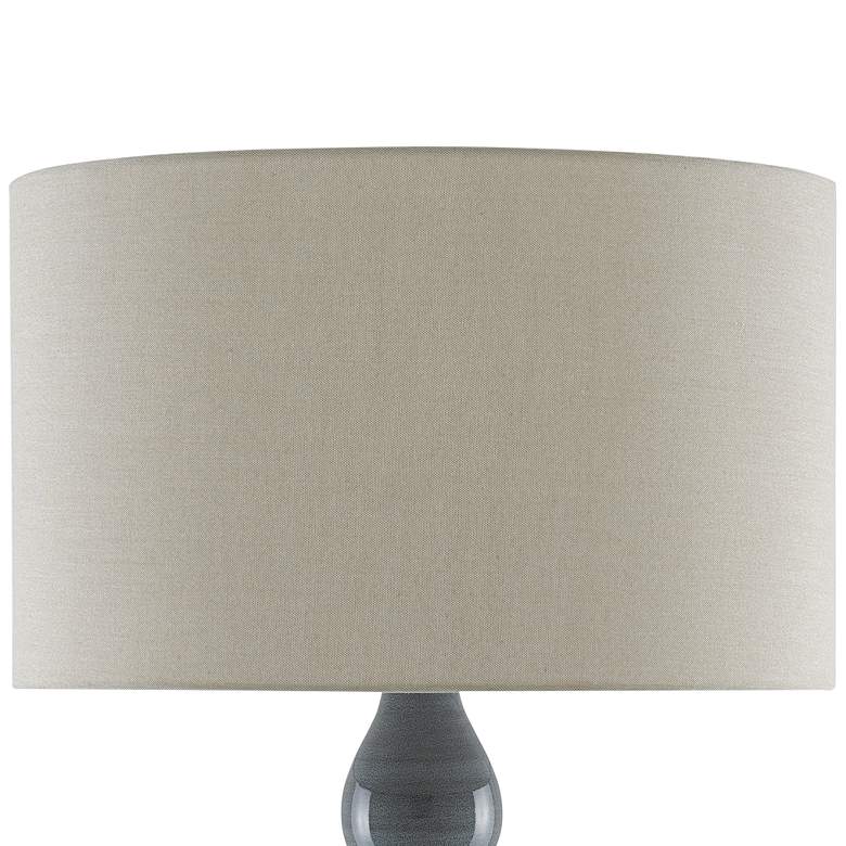 Image 3 Currey & Company Cymbeline 33 1/2" Steel Blue Ceramic Table Lamp more views