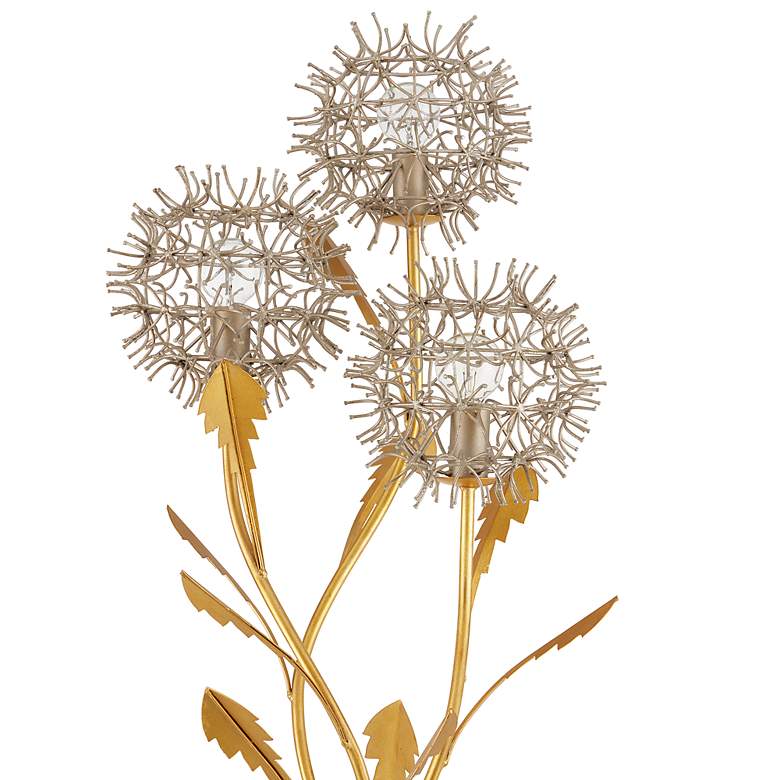 Image 5 Currey & Company Dandelion 71 1/2" Silver and Gold Floor Lamp more views