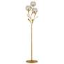 1_Currey & Company Dandelion Gold and Silver 3-Light Tree Floor Lamp
