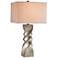 Currey and Company Danzey Polished Silver Leaf Table Lamp