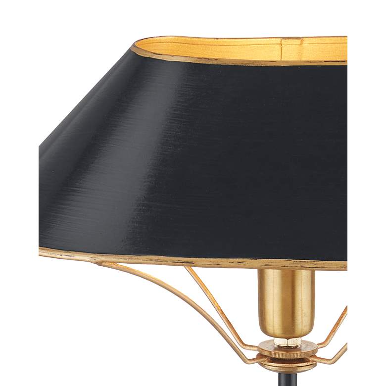 Image 2 Currey & Company Daphne 16 1/2"H Black and Gold Table Lamp more views