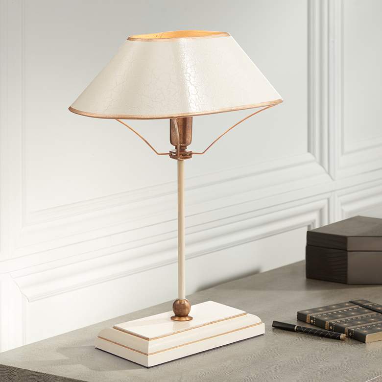 Image 1 Currey & Company Daphne 16 1/2"H Ivory Accent Table Lamp