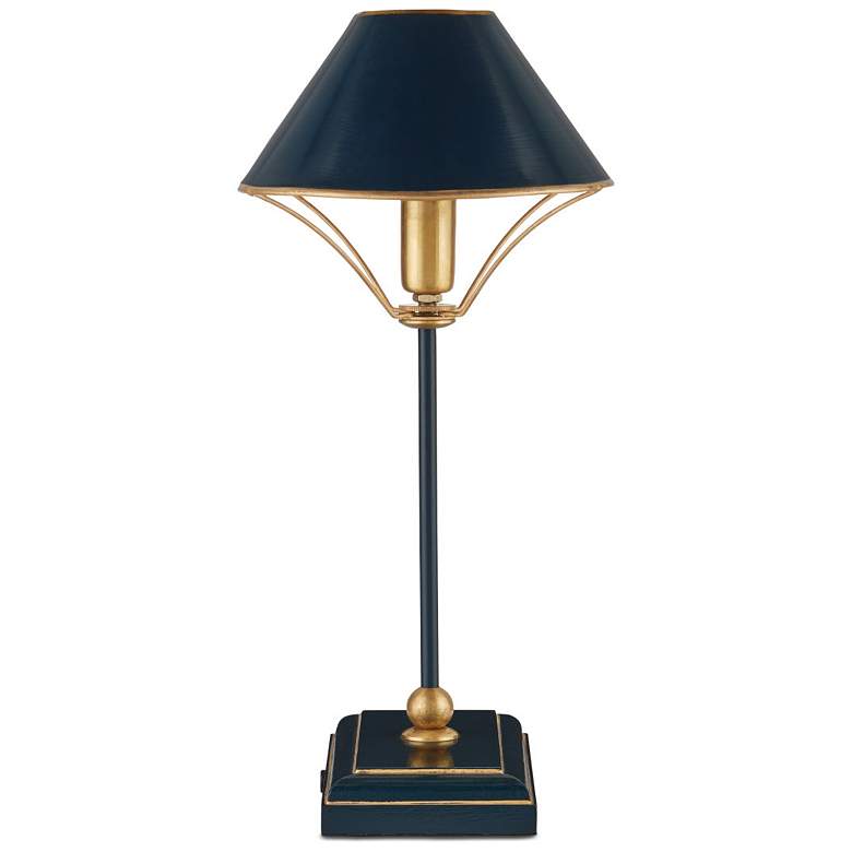 Image 6 Currey & Company Daphne 16 1/2"H Navy and Gold Table Lamp more views