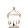 5_Currey & Company Denison 40" Wide 4-Light Open Rattan Chandelier more views