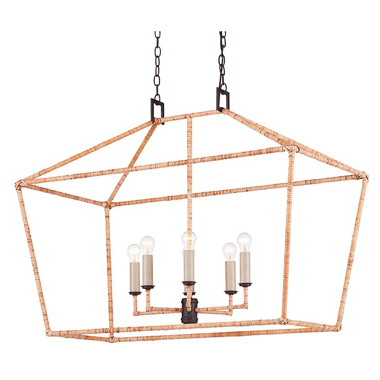 Image 5 Currey & Company Denison 40"W Mole Black 4-Light Chandelier more views