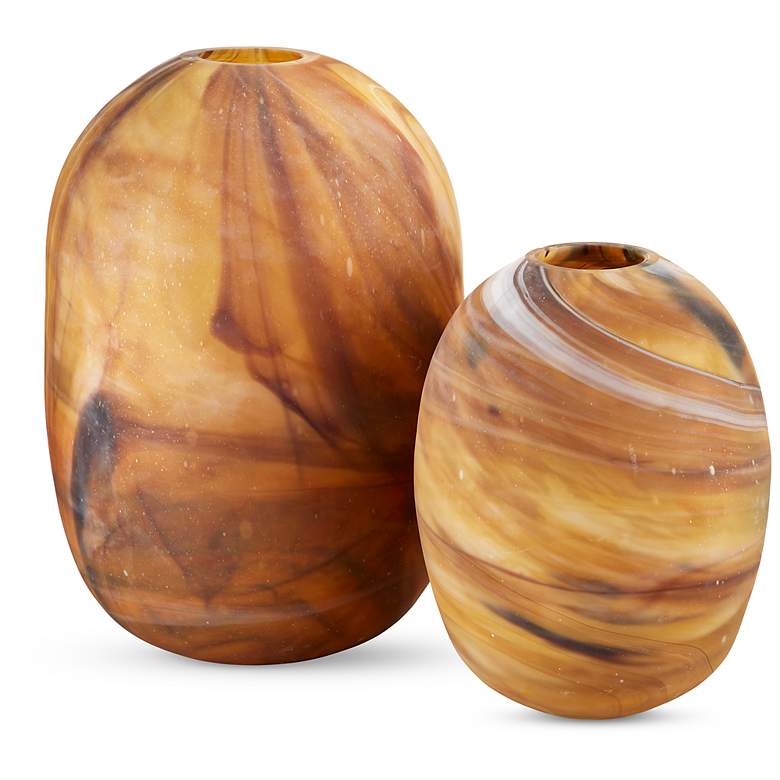 Image 2 Currey & Company Desert Storm Glass Vase Set of 2 more views