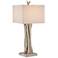 Currey and Company Driftwood 34" Whitewash Wood Tree Trunk Table Lamp