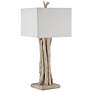 2_Currey and Company Driftwood 34" Whitewash Wood Tree Trunk Table Lamp more views