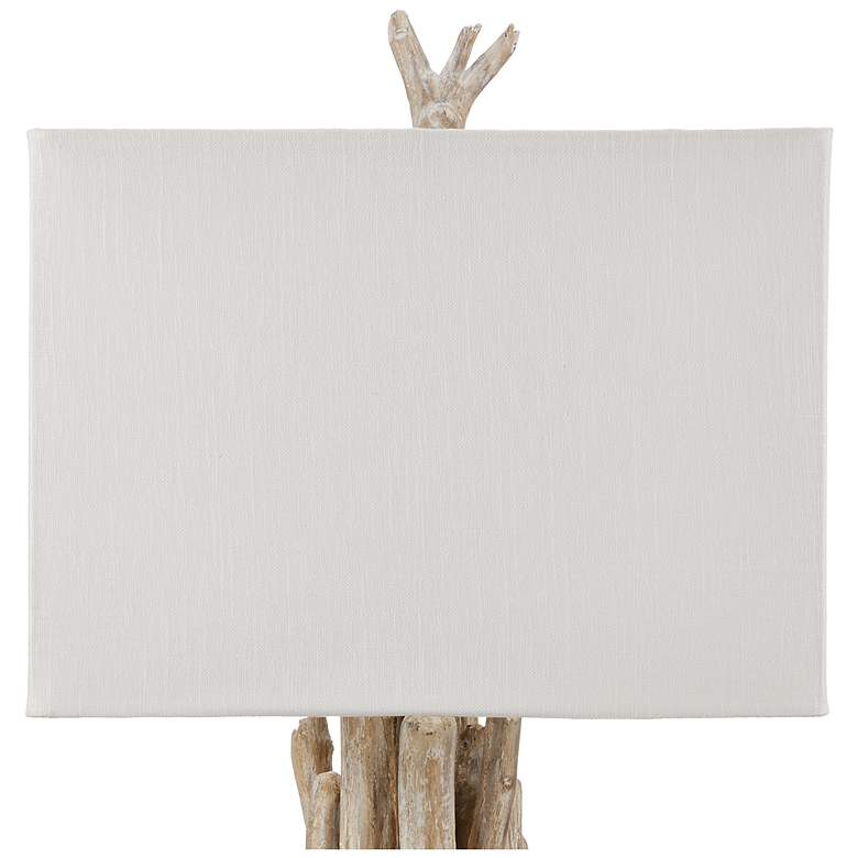 Image 5 Currey and Company Driftwood 34" Whitewash Wood Tree Trunk Table Lamp more views