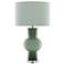 Currey & Company Duende Light Dark Green Glass Table Lamp