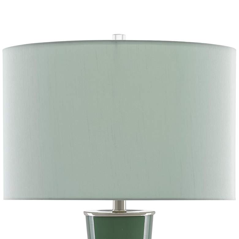 Image 3 Currey &amp; Company Duende Light Dark Green Glass Table Lamp more views