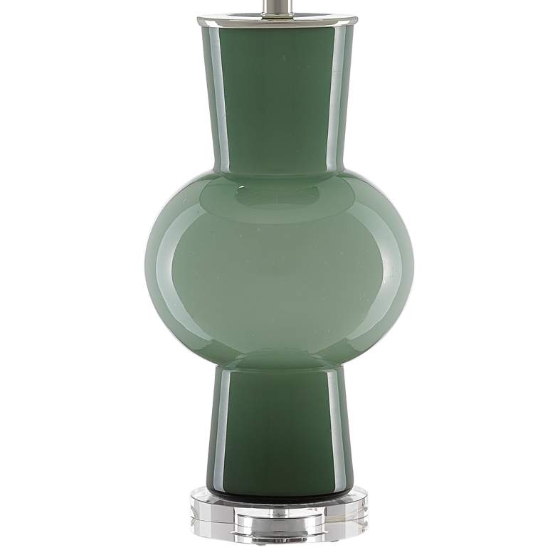Image 4 Currey &amp; Company Duende Light Dark Green Glass Table Lamp more views