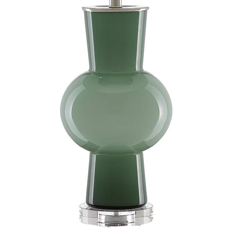 Image 4 Currey & Company Duende Light Dark Green Glass Table Lamp more views