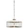 Currey and Company Dusklight 22" Wide Silver Chandelier