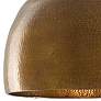 2_Currey & Company Earthshine 22" Vintage Brass Dome Pendant Light more views