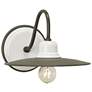 Currey &#38; Company Eastleigh Gray &#38; White 1-Light Wall Sconce